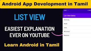 ListView in Android ArrayAdapter Android App Development Tutorial
