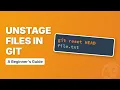 Git Unstage Explained How to Remove Files from the Staging Area