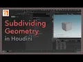 Subdividing Geometry in Houdini