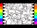 Pokemon Coloring Pages Eevee evolution colouring book fun for kids