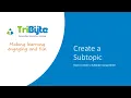 Create A Subtopic