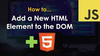 Create a new HTML element with document createElement - JavaScript Tutorial
