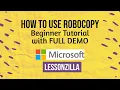 How to use Robocopy to copy files folders and permissions