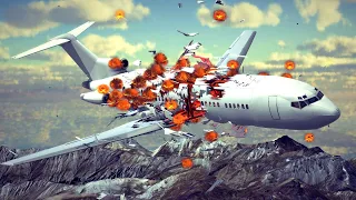 Airplane Crashes & Shootdowns #45 | Besiege