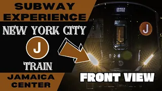 New York City Subway J Train to Jamaica Ctr Front View