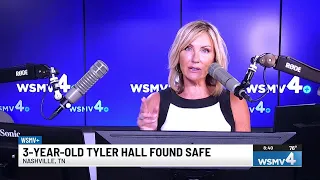 TN Amber Alert cancelled after 3-year-old Tyler Hall found safe