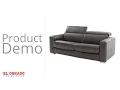 El Dorado Furniture l Bay Harbor Gray Leather Sleeper