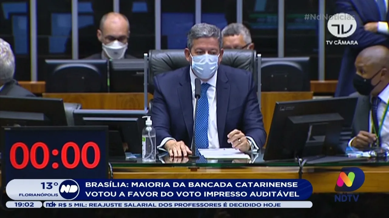 Maioria da bancada catarinense votou a favor do voto impresso auditável