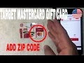 How To Add Zip Code To Target Mastercard Gift Card