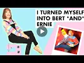 I turned myself into Bert and Ernie Cosplay Puppet Building