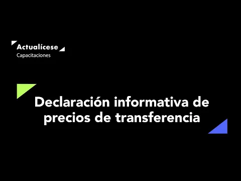 Download MP3 Declaración informativa de precios de transferencia