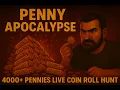 LIVE COIN ROLL HUNT PENNY APOCALYPSE Searching through 4000 Pennies for Oldies Copper MORE