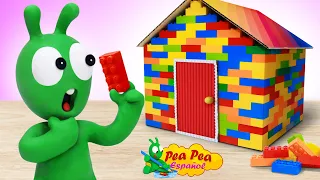 🧱🏠 Pea Pea Construye una Casa de LEGO - Momentos Divertidos de Pea Pea 😄