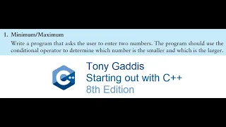 Tony Gaddis C Chapter 4 Programming Challenge 1