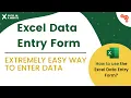 EXTREMELY EASY DATA ENTRY FORM IN EXCEL NO VBA BY EXCEL IN A MINUTE