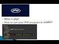 SERVER-SIDE SCRIPTING PHP INTRODUCTION TO PHP HOW TO EXECUTE PHP PROGRAM USING XAMPP