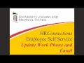 Updating Work Phone and Email