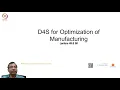 D4S for Optimization of Manufacturing