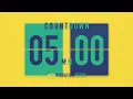 5 Minute Countdown Timer Flip Clock with Vibration Beeps