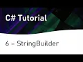 C Tutorial 6 StringBuilder
