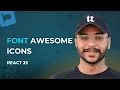 How to Use Font Awesome Icons in ReactJS - Tutorial for beginners