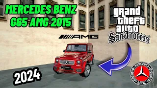 مود سيارة MERCEDES BENZ G65 AMG 2015 في لعبة قراند سان اندرياس MOD CAR GTA SA للكمبيوتر 2024 