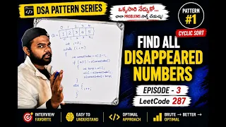 Find All Missing Numbers LeetCode 448 Cyclic Sort Pattern Episode 3