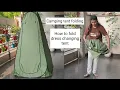 How to fold Portable Pop Up Camping Shower Tent Portable dress changing tent camping toilet tent