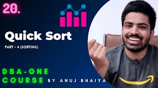 Quick Sort Algorithm C Java complete explanation for Beginners and Code DSA-One Course