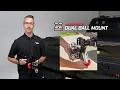 TowSmart X-Mount Adjustable Dual Ball Mount 5 Drop 14 000 lb