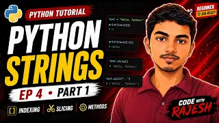 Python Strings in 15 Minutes Complete Beginner Guide Python Tutorial Part 1