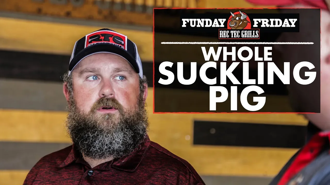 Funday Friday Week 34 • How to Cook a Whole Suckling Pig | REC TEC Grills