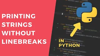 Printing without linebreaks - 1 Minute Python Tutorial