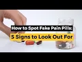 How To Spot Fake Pain Pills 5 Signs To Look Out For
