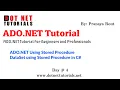 ADO NET Using Stored Procedure in C DataSet using Stored Procedure in C Dot Net Tutorials