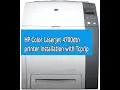 Download Lagu How to setup HP Color Laserjet 4700dtn Print Driver Installation TCP/IP connection Installation