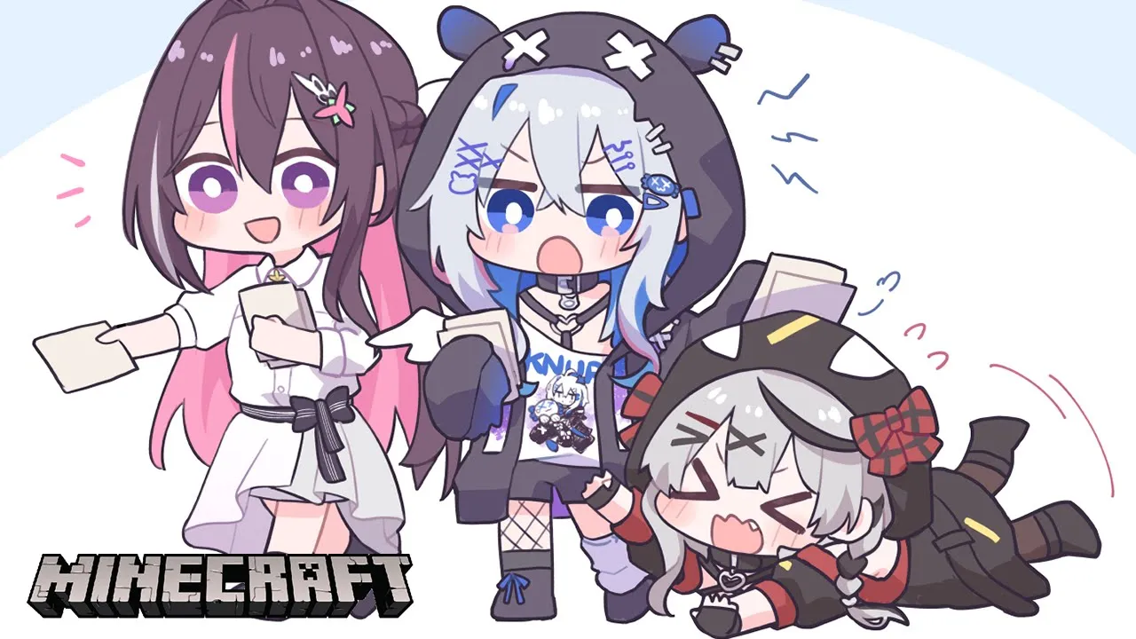 【Minecraft】#かなけん 接待旅行準備＆ダイヤ返済の巻【ホロライブ / AZKi / 天音かなた / 沙花叉クロヱ】