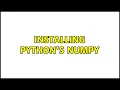 Ubuntu Installing python s numpy