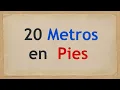 How much are 20 meters in feet - 20 m in ft