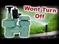 Sprinklers Won t Turn Off How To Fix It