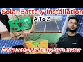 Exide 2200 Model Hybrids Solar Inverter Installation Full 2Kw Full Load