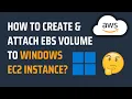 How to Attach and Mount Extra EBS Volume to Windows EC2 in AWS Mounting EBS Volume AWS Live Demo