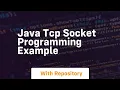 java tcp socket programming example