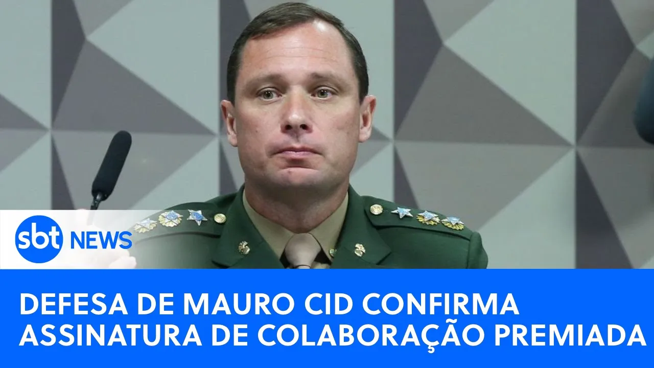 ???? SBT News na TV: Defesa de Mauro Cid confirma assinatura de delação; PGR denuncia mais 31 por 8/01
