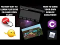 MAKE YOUR OWN ROBLOX BEST WAY TO MAKE A ROBLOX EXECUTOR
