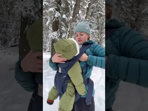 Download MP3 How To Breastfeed Baby on Winter Hike #winterhiking #hikingwithkids #momlife #breastfeeding #newmom