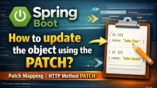 69 - Spring Boot How to update the object using the PATCH Patch Mapping HTTP Method PATCH