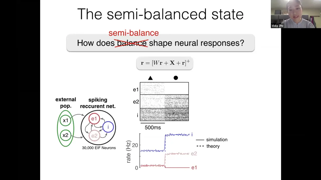 Talk: Nonlinear stimulus representations in neural circuits with approximate excitatory-inhibitory …