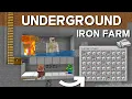 Minecraft Underground Iron Farm 26 1 Hidden Iron Farm Easy Compact