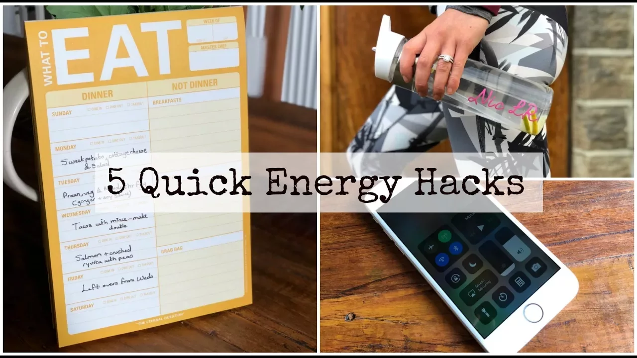 5 Quick Energy Hacks for a Working Week!